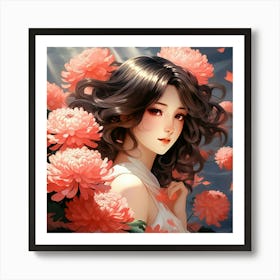 Japanese chrysanthemum 1 Art Print