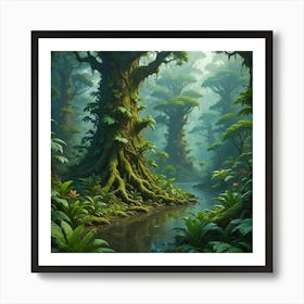 Enchanted Forest Serenity Art Print