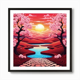 Sakura Blossoms Art Print