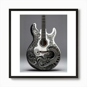 Yin and Yang in Guitar Harmony 10 Art Print