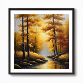 Autumn In The Forest 5 Art Print