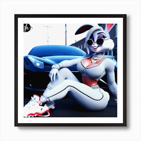 Jordan Ferrari Bunny Art Print