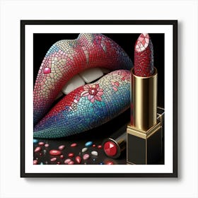 Lipstick Painting 1 Art Print