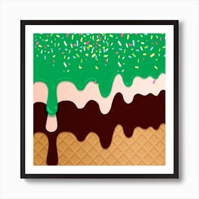 Ice Cream Sundae 4 Art Print