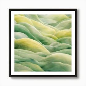 Green Hills 4 Art Print