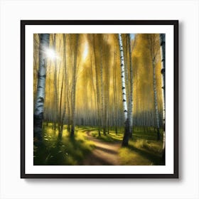 Birch Forest 56 Art Print
