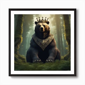 King Bear 1 Art Print