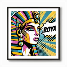 Pop Egyptian Queen Tiyenmaat Art Print