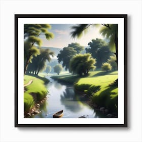 Landscape Painting 168 Art Print