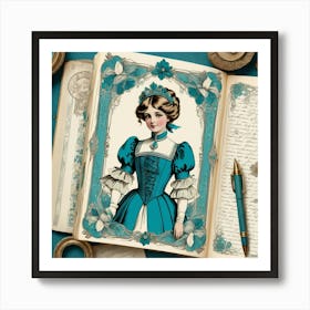 Victorian Girl 3 Art Print