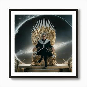 King Of The Iron Throne Art Print