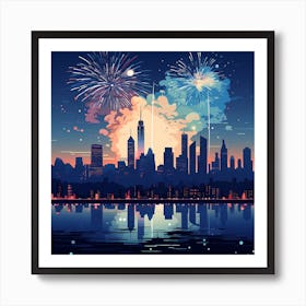 New York City Skyline 3 Art Print