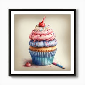 Cupcake Art Art Print