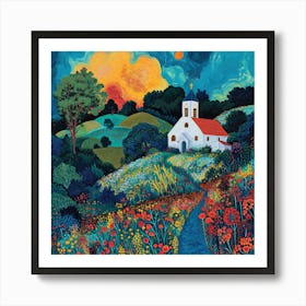 Into the Garden: A Symphonic Landscape Art Print