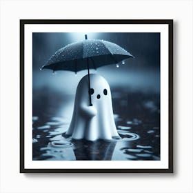 Ghost In The Rain Art Print