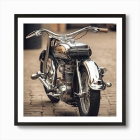 Vintage Motorcycle Art Print