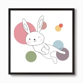 Space Rabbits Selena Art Print