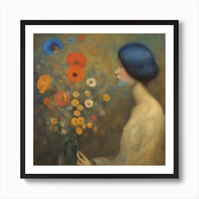 'Blue Flower' Art Print