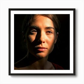 Firefly Dramatic Interplay Of Light And Shadow On A Face 1622 (2) Art Print