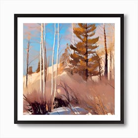 Winter In The Woods Art Print