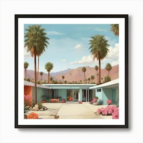 Palm Springs Art Print 0 Art Print