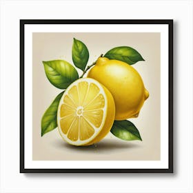 Lemons Art Print