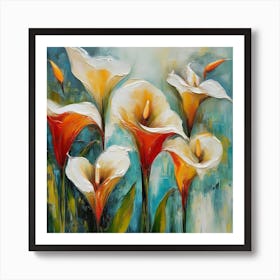 Flower of Calla lilies Art Print