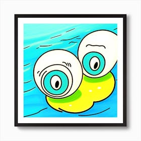 Spongebob Eyes Art Print