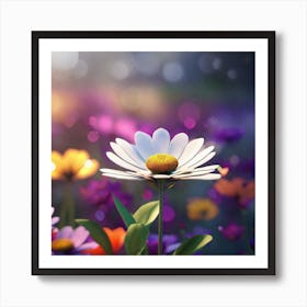 Daisy Flower 1 Art Print