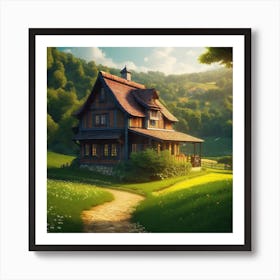 House In The Countryside 17 Art Print