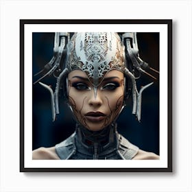 Futuristic Woman 16 Art Print