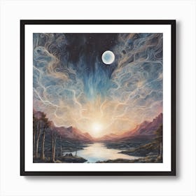 The Faeries are Coming Schiehallion Scottish Mountain Art Print