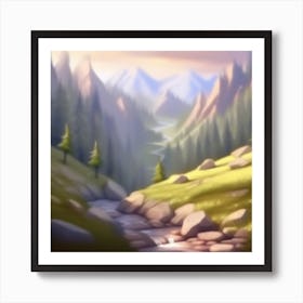 Mountain Stream 6 Art Print