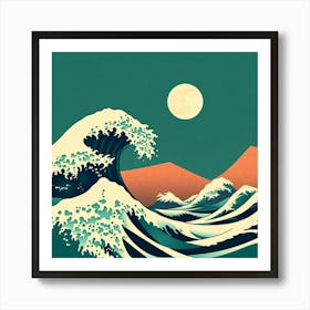 Great Wave Off Kanagawa 6 Art Print