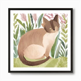 Siamese Cat 4 Art Print