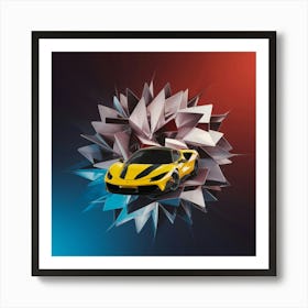 Car In A Frame Poster