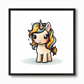 Cute Unicorn 573 Art Print