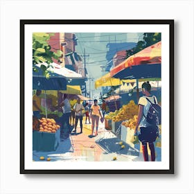 Street Market 2 Art Print