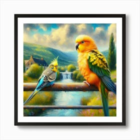 Parrot of Budgerigar 5 Art Print