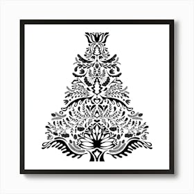 Ornamental Christmas Tree Poster