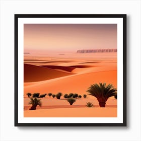 Desert Landscape - Desert Stock Videos & Royalty-Free Footage 8 Art Print