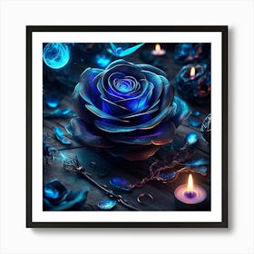 Dark Rose Art Print