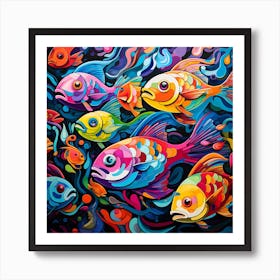 Colorful Fishes 2 Art Print