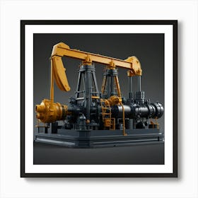 Default Create Unique Design Of Crude Oil Pump 3 Art Print