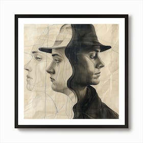 'The Hat' - Line art, Black and White art, abstract art, abstract painting  city wall art, colorful wall art, home decor, minimal art, modern wall art, wall art, wall decoration, wall print colourful wall art, decor wall art, digital art, digital art download, interior wall art, downloadable art, eclectic wall, fantasy wall art, home decoration, home decor wall, printable art, printable wall art, wall art prints, artistic expression, contemporary, modern art print, Art Print