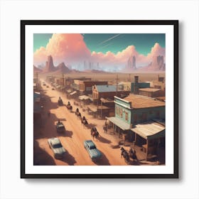 Western Town 8 Art Print