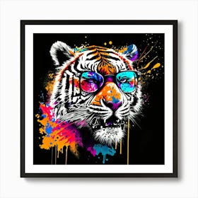 Tiger With Sunglasses 2 Art Print