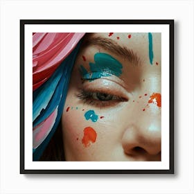 Rihanna - Splatter Art Print