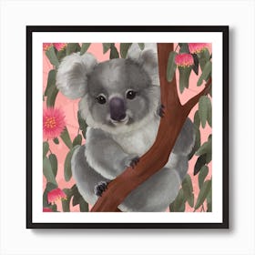 G'Day Koala Square Art Print