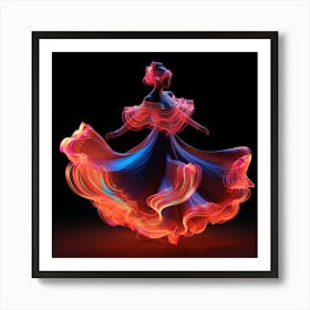 Flamenco Dancer 3 Art Print
